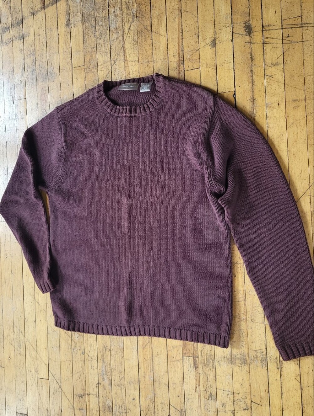 Women's Nordstrom Chocolate Brown Cotton Sweater Sz M